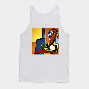 African Print Tank Top